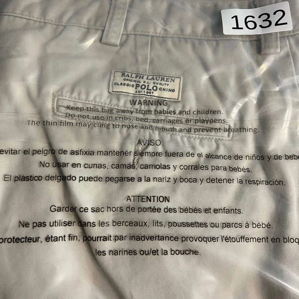 Polo Ralph Lauren Prospect Shorts Mens 38 Tan Khaki Chino Cotton Twill 1632‎